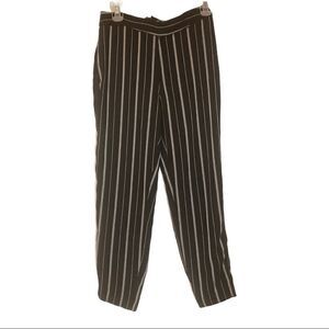 BEBE,Blk& white striped dress pants, women’s,Sz 0‎